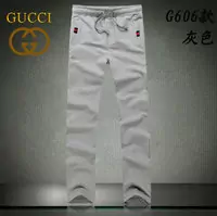 sweatpants gucci hommes acheter new cotton 2013 italy g606 gray